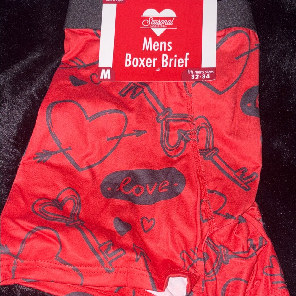 Red Heart and Key Boxer Briefs for valentines day